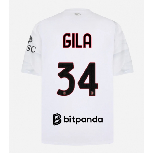 AC Milan Mario Gila #34 Maglia Gara Trasferta Repliche 2026-27 Maniche Corte AC Milan Mario Gila #34 Maglia Gara Trasferta Repliche 2026-27 Maniche Corte